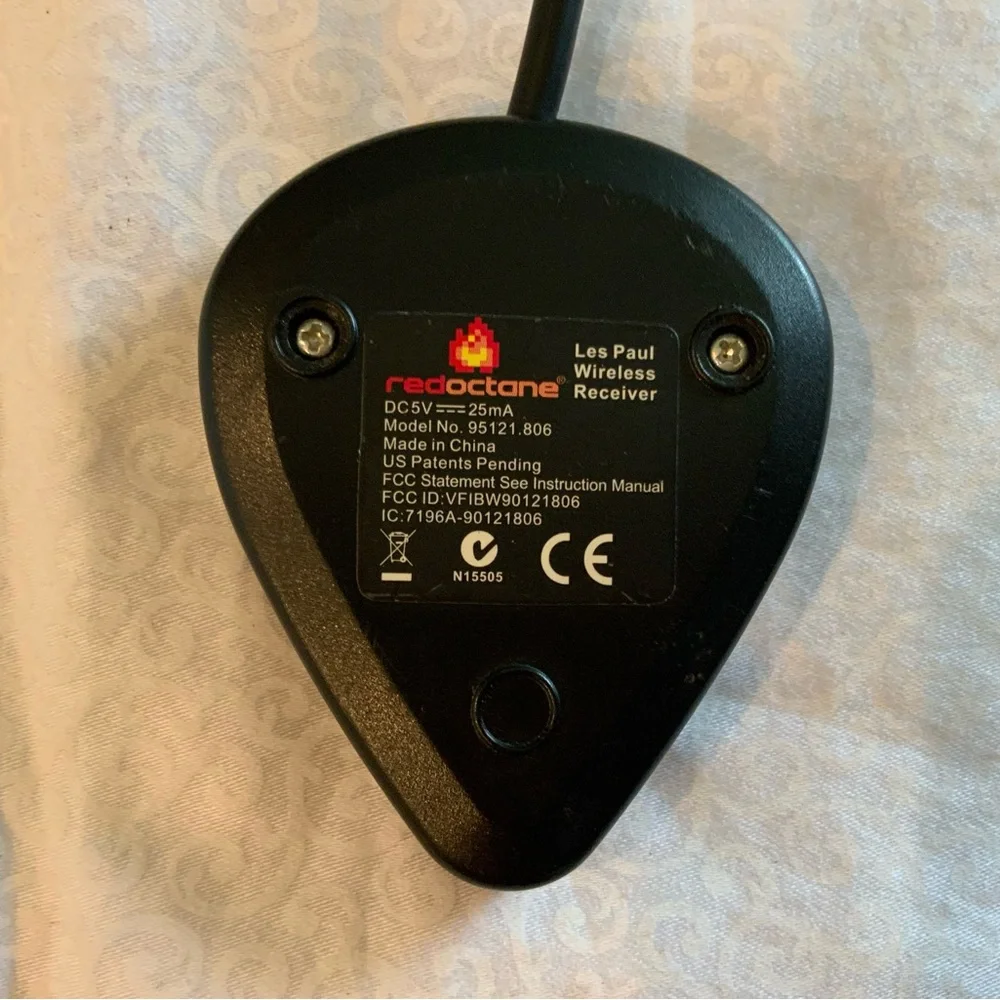PS3 Guitar Hero III Les Paul Wireless Dongle Receiver Red Octane 95121.806 EUC